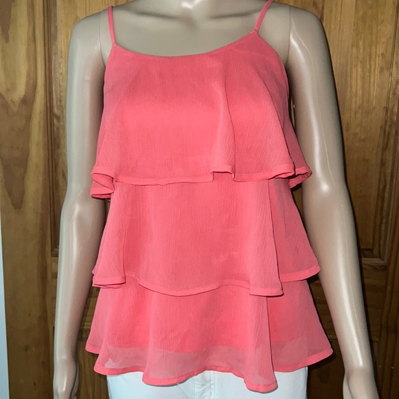 Candies Layered Chiffon Ruffled Tank - Picture 2 of 4